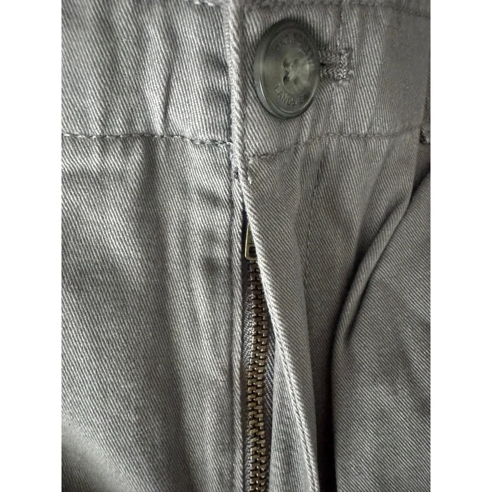 NWT‎ Lands' End Boy's School Uniform Chino Shorts Cadet Gray 20H Plain Front